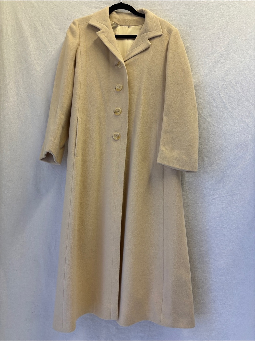 Vintage Ultima Tailored By Mr. Vincent Cashmere Long Coat